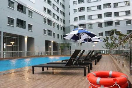 Hồ bơi Fresca Riverside, Thủ Đức Căn hộ Fresca Riverside nội thất cơ bản, view nội khu hồ bơi.