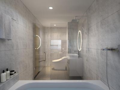 Phòng vệ sinh căn hộ Riviera Point Căn hộ Riviera Point tầng 3 nội thất đầy đủ, view thành phố.