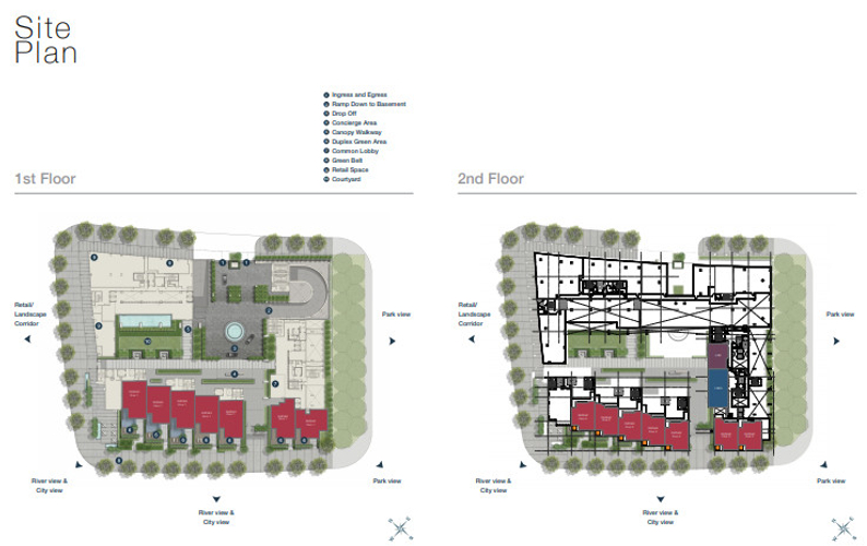 Mặt bằng chung Empire City, Quận 2 Căn hộ Empire City tầng 2 thiết kế sang trọng, không gian rộng thoáng.