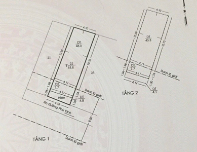 Bản vẽ nhà phố Quận 8 Nhà phố thiết kế 1 trệt, 1 lầu diện tích 58m2, bàn giao nội thất cơ bản.