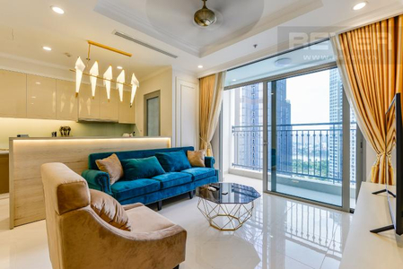 Căn hộ Vinhomes Central Park, Quận Bình Thạnh Căn hộ Vinhomes Central Park tầng 21 có 3 phòng ngủ, không gian thoáng đãng.