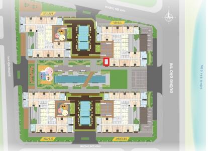 Mặt bằng căn hộ Q7 Saigon Riverside Complex Căn hộ Q7 Saigon Riverside tầng trung, hoàn thiện cơ bản