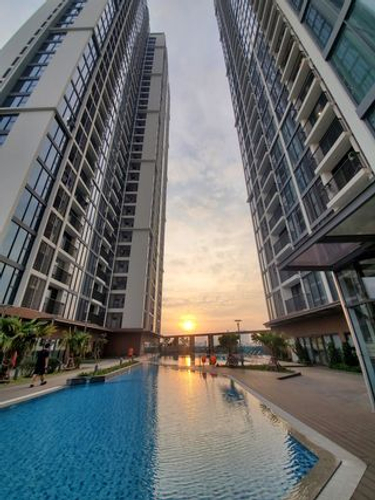 Căn hộ Eco Green Saigon, Quận 7 Căn hộ Eco Green Saigon tầng 25 cửa hướng Đông Nam, đầy đủ nội thất.