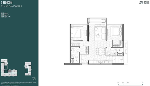 Layout căn hộ Empire City, Quận 2 Căn hộ Empire City tầng 6 nội thất cơ bản, tiện ích đầy đủ.