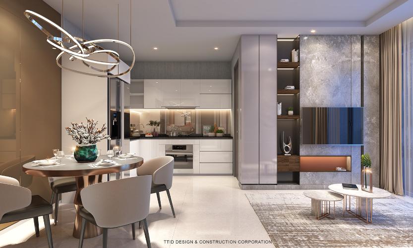 The Rivana - Phối cảnh thiết kế căn 2 phòng ngủ The Rivana