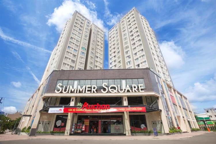 Căn hộ Summer Square, Quận 6 Căn hộ tầng 6 Summer Square diện tích 76.2m2, nội thất cơ bản.