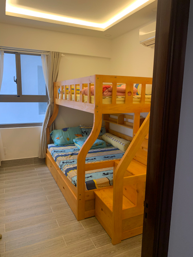 Phòng ngủ Saigon South Residence Căn hộ Saigon South Residence tầng 12 thiết kế hiện đại, có ô để xe hơi.