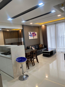 Căn hộ The Tresor, Quận 4 Căn hộ tầng 24 The Tresor thiết kế 2 phòng ngủ, ban công hướng Đông Nam.