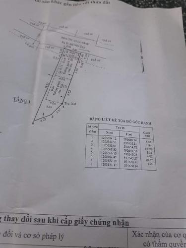 Bản vẽ nhà phố Huyện Hóc Môn Nhà phố cấp 4 diện tích 83m2 không nội thất, khu dân cư đông đúc.