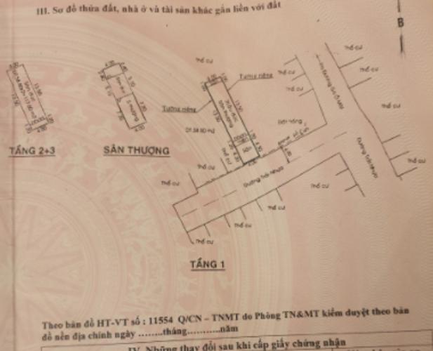 Bản vẻ nhà phố Quận 7 Nhà phố hướng Đông Nam đường Gò Ô Môi 3 tầng, nội thất cơ bản.