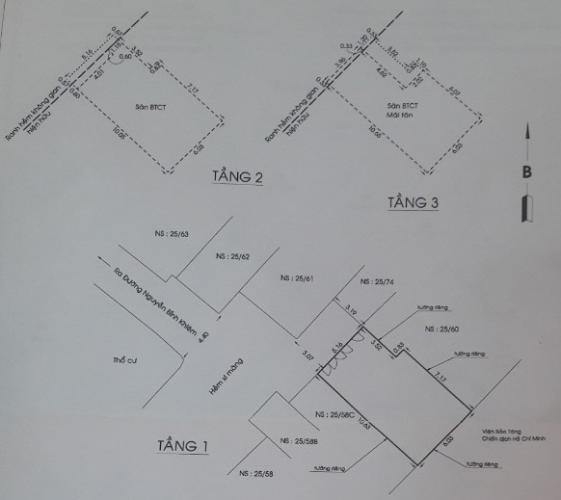 Mặt bằng sàn nhà phố quận 1 Bán nhà hẻm Quận 1 nội thất cơ bản, có thể kinh doanh buôn bán.