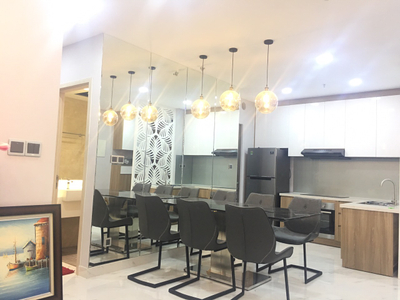 Phòng khách căn hộ Phú Mỹ Hưng Midtown, Quận 7 Căn hộ Phú Mỹ Hưng Midtown thiết kế 2 phòng ngủ, đầy đủ nội thất.