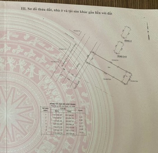 Bản vẽ nhà phố Quận Bình Tân Nhà phố thiết kế 1 trệt và 2 lầu kiên cố, cửa hướng Tây đón nắng sớm.