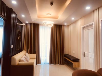 phòng khách căn hộ sài gòn mia Bán căn hộ nội thất đầy đủ Saigon Mia, view thành phố mát mẻ