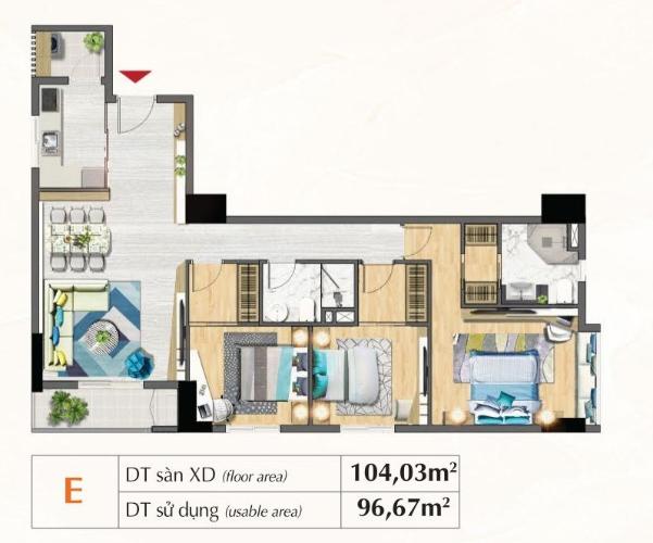 Mặt bằng căn hộ Căn hộ Saigon South Residence tầng trung, bàn giao thô