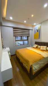 Phòng ngủ Saigon South Residence Căn hộ Saigon South Residence tầng 4 cửa hướng Đông, đầy đủ nội thất.