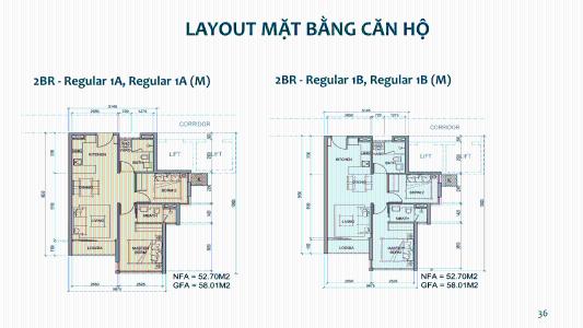 mặt bằng dự án Metro Star Bán căn hộ 2 phòng ngủ Metro Star, bàn giao nội thất cơ bản