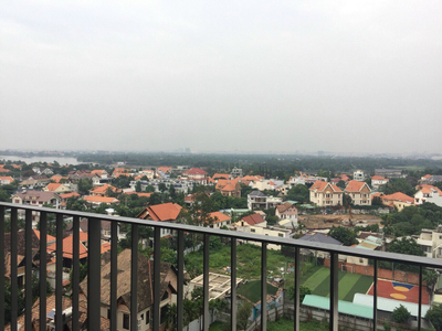 View căn hộ Masteri Thảo Điền, Quận 2 Căn hộ Masteri Thảo Điền tầng 12 có 2 phòng ngủ, view thành phố sầm uất.