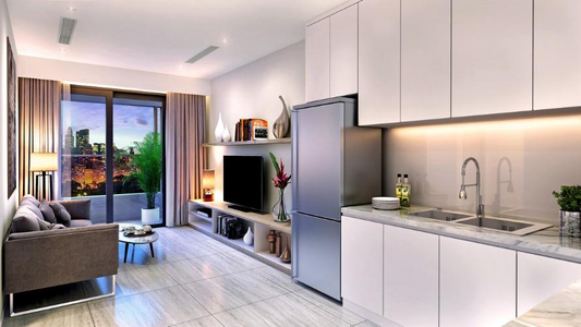 Căn hộ Charm City, Dĩ An Căn hộ Charm City hướng ban công tây nội thất cơ bản diện tích 56m²