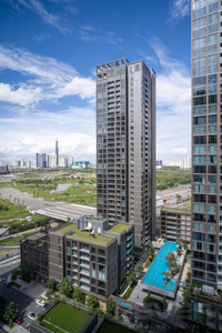 View căn hộ Empire City, Quận 2 Căn hộ Empire City tầng 7 thiết kế có 2 phòng ngủ, nội thất cơ bản.