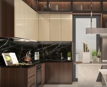 Nhà mẫu căn hộ Diamond Alnata, Tân Phú Căn hộ Diamond Alnata diện tích 90m2, thiết kế hiện đại