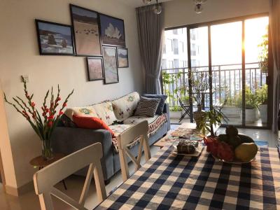 Phòng khách căn hộ The Sun Avenue  Căn hộ The Sun Avenue 3 phòng ngủ nội thất đầy đủ