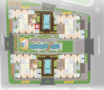 layout căn hộ Q7 Saigon Riverside Bán căn hộ tầng trung Q7 Saigon Riverside view hồ bơi nội khu.