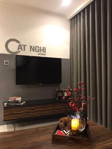 can-ho-vinhomes-central-park Cho thuê căn hộ Vinhomes Central Park 2PN, tháp Landmark 2, đầy đủ nội thất, ban công hướng Bắc