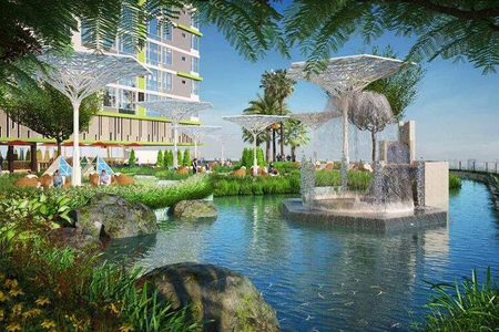 Nhà mẫu căn hộ Topaz Elite, Quận 8 Căn hộ Topaz Elite thiết kế 2 phòng ngủ, nội thất cơ bản.