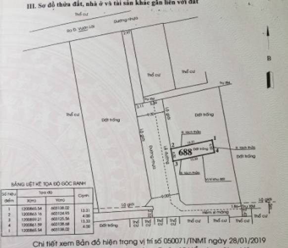 Đất nền Quận 12 Đất nền diện tích 53.3m2 rộng thoáng, sau lưng trường ĐH Nguyễn Tất Thành.