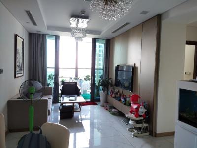 Phòng khách Vinhomes Central Park Căn hộ Vinhomes Central Park tầng cao, hướng Tây Nam