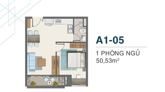 Layout Căn hộ Q7 Boulevard, Quận 7 Căn hộ Q7 Boulevard tầng 21 ban công hướng Nam, đón gió thoáng mát.