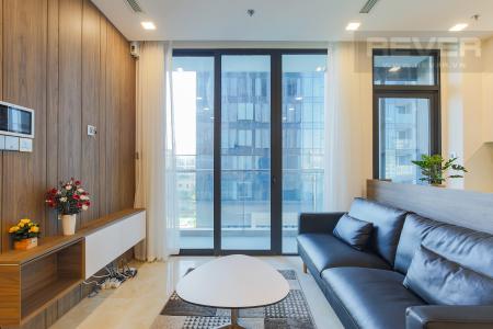 Phòng Khách Căn hộ Vinhomes Golden River tầng tháp, 2PN đầy đủ nội thất