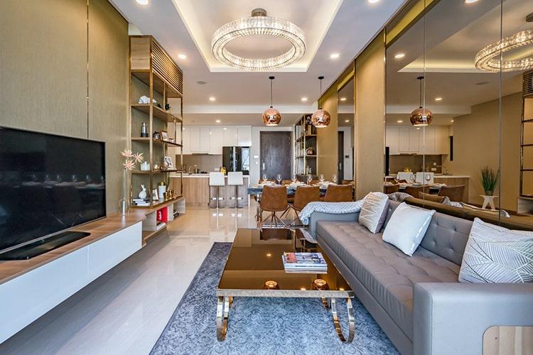 căn hộ mẫu ONE VERANDAH Bán căn hộ One Verandah 2 phòng ngủ, diện tích 80m2, view sông thoáng mát
