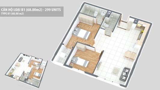 Layout căn hộ Green Hill Apartment , Quận Bình Tân Căn hộ Green Hills Apartment tầng 6 view thoáng mát, nội thất cơ bản.
