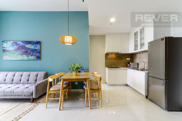 Phòng Ăn & Bếp Căn hộ Masteri An Phú tầng 11 diện tích 52m2, đầy đủ nội thất.