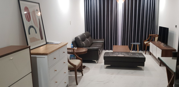 Căn hộ Phú Mỹ Hưng Midtown có 2 phòng ngủ, đầy đủ nội thất.