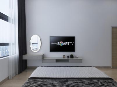 Phòng ngủ căn hộ Riviera Point Căn hộ Riviera Point tầng 3A sàn lót gỗ, bàn giao nội thất đầy đủ.