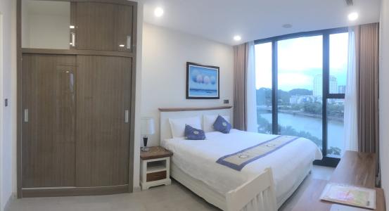 Phòng ngủ Vinhomes Golden River, Quận 1 Căn hộ Vinhomes Golden River view sông và thành phố thơ mộng.