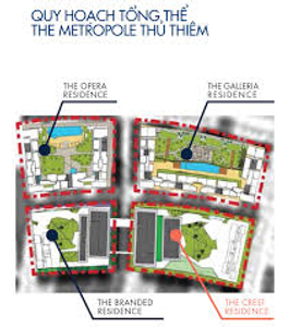 Mặt bằng chung The Metropole Thủ Thiêm, Quận 2 Căn hộ The Metropole Thủ Thiêm diện tích 50.6m2, nội thất cơ bản.