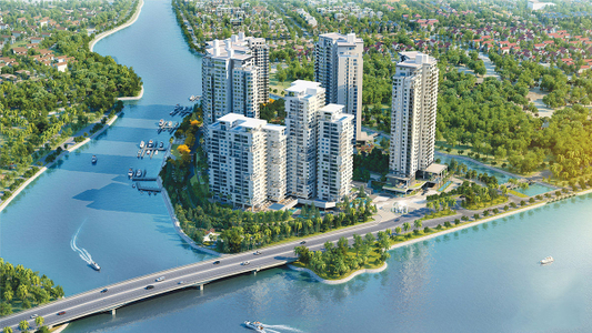 Căn hộ Diamond Riverside, Quận 8 Căn hộ Đảo Kim Cương tầng 22 view sông Sài Gòn thoáng mát.