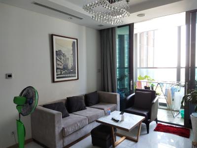 Phòng khách Vinhomes Central Park Căn hộ Vinhomes Central Park tầng cao, hướng Tây Nam