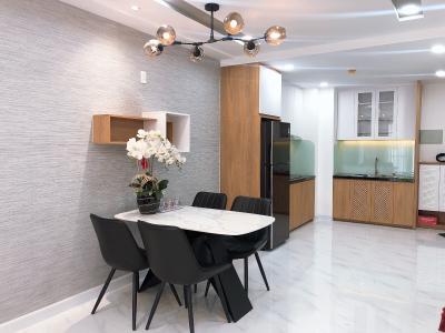 Phòng ăn và bếp căn hộ SAIGON SOUTH RESIDENCE Căn hộ Saigon South Residence 2PN, diện tích 75m2, đầy đủ nội thất, ban công hướng Bắc