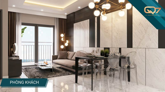 Nhà mẫu Officetel Q7 Boulevard, Quận 7 Officetel Q7 Boulevard diện tích 35.22m2, không có nội thất.