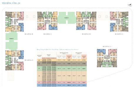 Mặt bằng dự án Căn hộ tầng 19 Saigon South Residence có 2 phòng ngủ, đầy đủ nội thất.