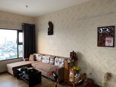 Phòng khách Flora Novia, Thủ Đức Căn hộ Flora Novia tầng trung, view thành phố.