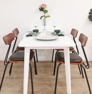 Phòng ăn căn hộ VISTA VERDE Căn hộ Vista Verde 2PN, tầng thấp, diện tích 75m2, đầy đủ nội thất