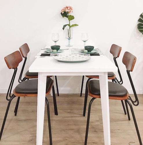 Phòng ăn căn hộ VISTA VERDE Căn hộ Vista Verde 2PN, tầng thấp, diện tích 75m2, đầy đủ nội thất