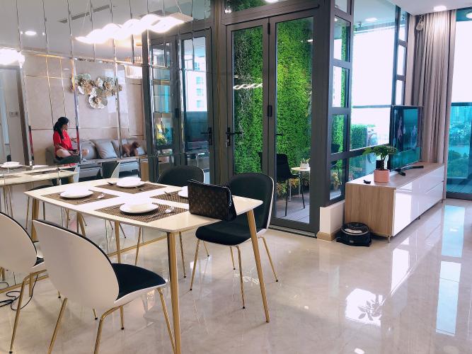 Phòng ăn Vinhomes Central Park Căn hộ Vinhomes Central Park, Landmark 81 tầng trung, đầy đủ nội thất