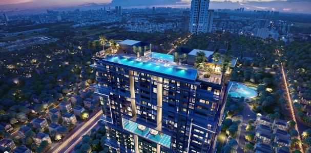 Sky An Gia, Quận 7 Căn hộ Sky 89 An Gia tầng cao, ban công đón gió thoáng mát.